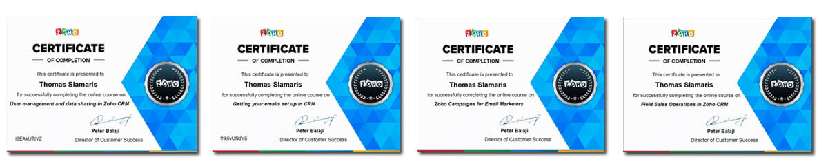 Zoho CRM training